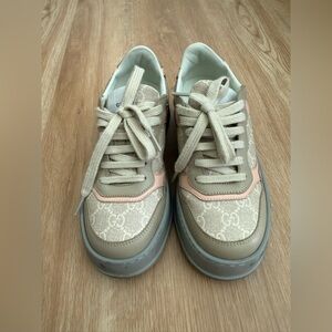 Women's Beige and Pink Sneakers